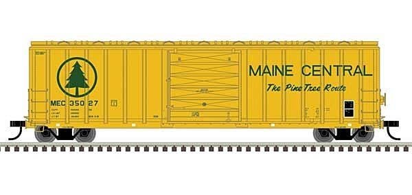 Berwick 50′ Boxcar - Ready to Run - Master(R) -- Maine Central 35109 (Harvest Gold, green), HO, Atlas Model Railroad Co. 20006