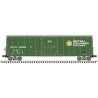 NSC 50′ Newsprint Plug-Door Boxcar - Ready to Run -- British Columbia Railway BCOL 4664 (green, white, Dogwood Logo), HO, Atla