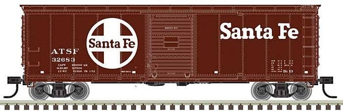USRA Steel Rebuilt 40′ Boxcar - Ready to Run - Master(R) -- Santa Fe 32527 (Boxcar Red, white, Large Logo & Lettering), HO, At
