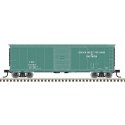USRA Steel Rebuilt 40′ Boxcar - Ready to Run - Master(R) -- Chicago, West Pullman & Southern 10005 (green, black, white), HO, 