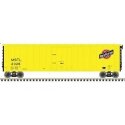 50′ Plug-Door Boxcar - Ready to Run - Master(R) -- Chicago & North Western MSTL 2026 (yellow, black, red), HO, Atlas Model Rai