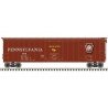 50′ Plug-Door Boxcar - Ready to Run - Master(R) -- Pennsylvania Railroad 21239 (Tuscan, white, Shadow Keystone), HO, Atlas Mod