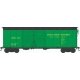 X31 Double-Door Round Flush Roof Boxcar - Ready to Run -- Ashley, Drew & Northern 2408 (Blt. 5-43, green, black), HO, Bowser Man