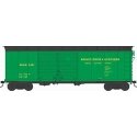 X31 Double-Door Round Flush Roof Boxcar - Ready to Run -- Ashley, Drew & Northern 2408 (Blt. 5-43, green, black), HO, Bowser Man