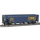 Offset Hopper - Ready to Run -- CSX Transportation (blue, yellow Boxcar Logo), HO, WalthersTrainline 1425