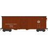 X31A Single-Door Round Inset Roof Boxcar - Ready to Run -- Pennsylvania Railroad 77159 (Blt. 5-36 Repack 9-46, Tuscan, Circle Ke