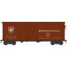 X31F Double-Door Turtle-Roof Boxcar - Ready to Run -- Pennsylvania Railroad 81623 (Blt. 3-36 Repack 5-58, Tuscan, Shadow Keyston