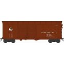 X31F Double-Door Turtle-Roof Boxcar - Ready to Run -- Pennsylvania Railroad 81582 (Blt. 6-34 Repack 9-48, Tuscan, Circle Keyston