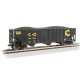 Bethlehem Steel 3-Bay 100-Ton Open Hopper - Ready to Run - Silver Series(R) -- Chessie Syste, HO, Bachmann Industries 18729