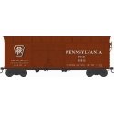 X31F Double-Door Turtle-Roof Boxcar - Ready to Run -- Pennsylvania Railroad 81674 (Blt. 3-36 Repack 5-58, Tuscan, Shadow Keyston