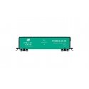 50′ Plug-Door Boxcar No Roofwalk - Ready to Run -- Pittsburgh & Lake Erie 6467 (Jade Green, black, white, PC Logo), HO, Rivaro