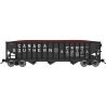 70-Ton 3-Bay 14-Panel Hopper w/Load - Ready to Run -- Canada Southern 906545 (Version 2, black, Bil, N, Bluford Shops 14691