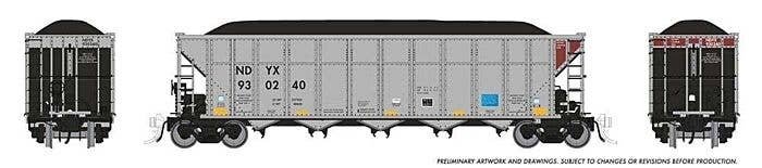 AutoFlood III Rapid Discharge Coal Hopper w/Load 6-Pack - Ready to Run -- First Union Rail ND, HO, Rapido Trains Inc 169052