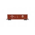 50′ Plug-Door Boxcar w/Roofwalk - Ready to Run -- Erie Lackawanna 68396 (Boxcar Red, white, Cushion Car Markings), HO, Rivaros
