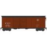 X31 Double-Door Round Flush Roof Boxcar - Ready to Run -- Detroit, Toledo & Ironton 12222 (Blt. 9-37 Repack 8-54, Boxcar Red, bl