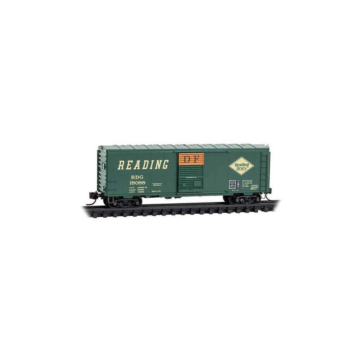 40′ Boxcar RDG 18088, N, Micro Trains Line 7300350