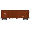 X31A Double-Door Round Flush Roof Boxcar - Ready to Run -- Pennsylvania Railroad 69322 (Blt. 6-34 Repack 9-49, Tuscan, Circle Ke