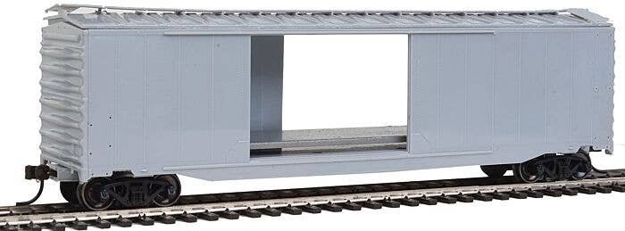 Postwar 50′ Double-Door Boxcar - Ready to Run - Master(R) -- Undecorated, HO, Atlas Model Railroad Co. 20002494