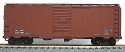 AAR 40′ Single-Door Steel Boxcar - Kit (Plastic) -- Data Only (Mineral Red), HO, Accurail Inc 3598