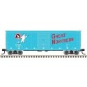 USRA Steel Rebuilt 40′ Boxcar - Ready to Run - Master(R) -- Great Northern 27216 (Glacier Green, red, white, Standing Rocky), 
