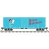 USRA Steel Rebuilt 40′ Boxcar - Ready to Run - Master(R) -- Great Northern 27216 (Glacier Green, red, white, Standing Rocky), 