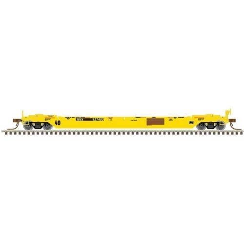 40′ Rebuilt Well Car - Ready to Run - Master(R) -- TTX TPEX 455648 (Patched, yellow, , N, Atlas Model Railroad Co. 50007026