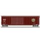 Postwar 50′ Double-Door Boxcar - Ready to Run - Master(R) -- Canadian National 551321 (Boxcar Red, white, green, Leaf Logo), H