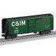 PS-1 Boxcar with FreightSounds(R) - 3-Rail - Ready to Run -- Chicago & Illinois Midland 16565 (green, black, white, red), O, Lio