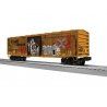 ACF 50′ Boxcar - 3-Rail - Ready to Run -- Railbox 32508 (Weathered, yellow, black, graffiti), O, Lionel 2542301