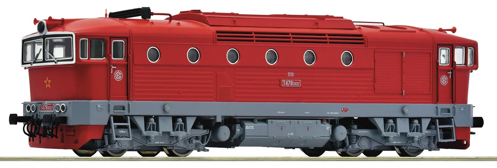 Diesel locomotive T 478.3137, CSD, HO, Roco 7310071