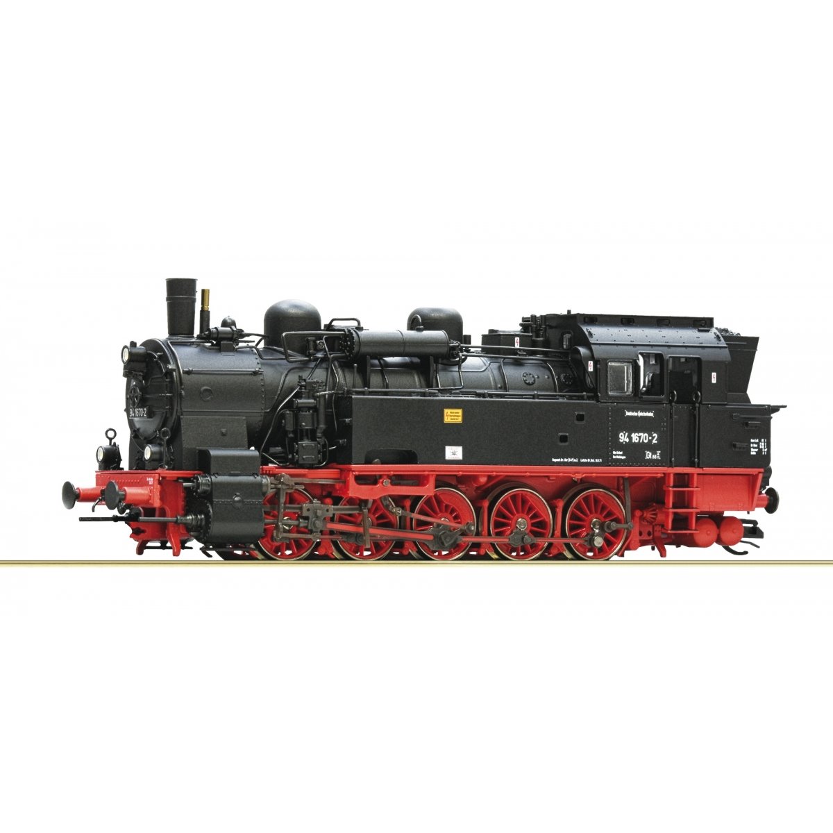 Steam locomotive 94 1670-2, DR, TT, Roco 7180004