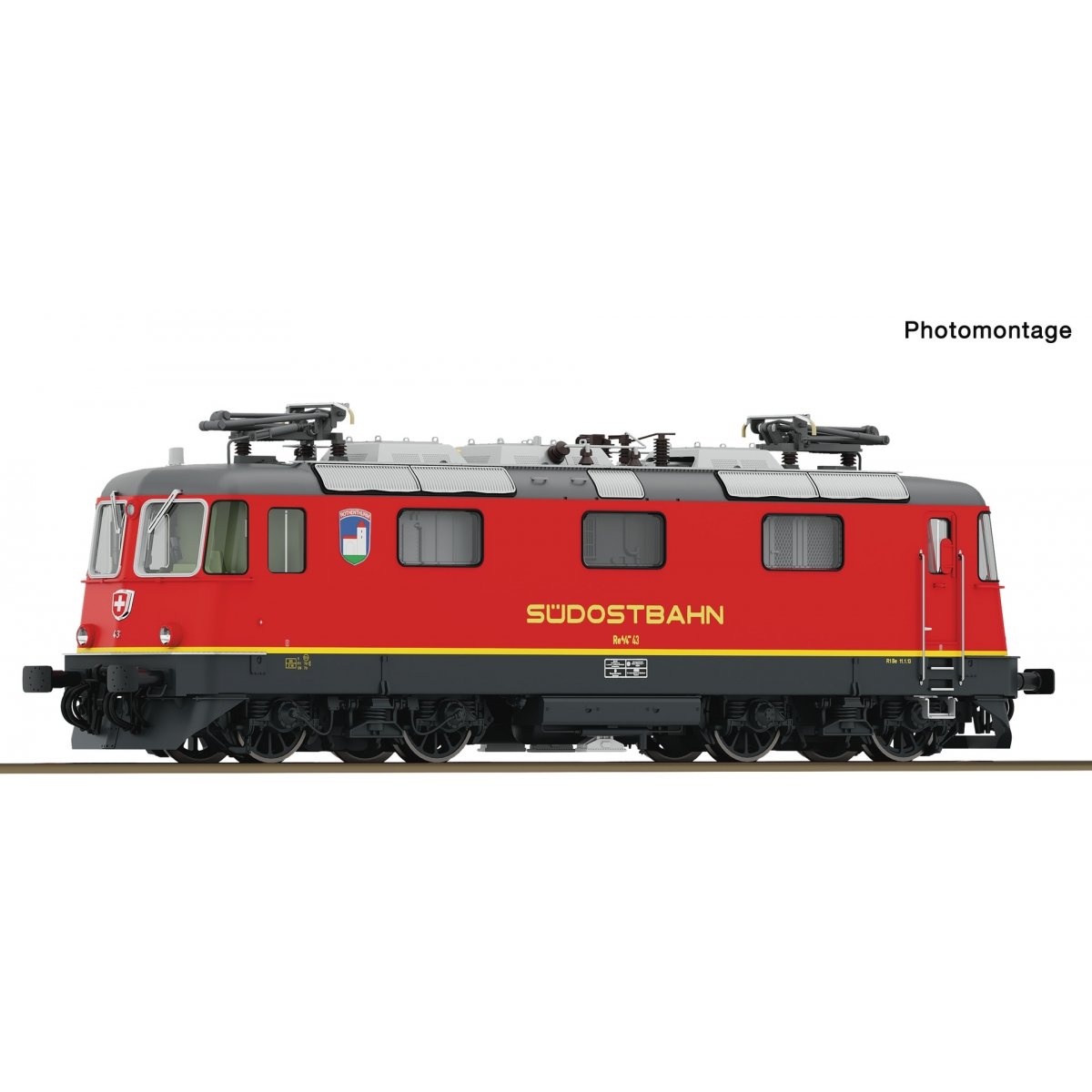 Electric locomotive Re 4/4 III 43, SOB, HO, Roco 7520170