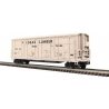 Thrall 55′ All-Door Boxcar - 2-Rail - Ready to Run - Premier(R) -- Logan Lumber (beige, black), O, Atlas O 3002797
