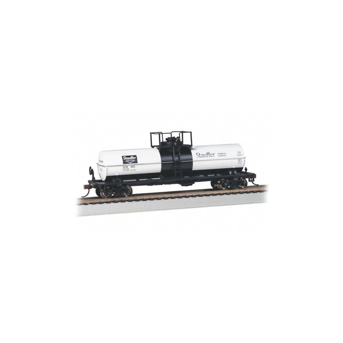 Chemical Tank Car - Ready to Run -- Stauffer Chemicals 41101 (Large Dome), HO, Bachmann Industries 75808