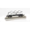 3-Dome Tank Car - Ready-to-Run -- Carbide & Carbon Chemicals Corp. (silver), N, Bachmann Industries 17155