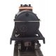 Tank Car - Ready to Run -- Atchison, Topeka & Santa Fe 98016 (black, Orange & White Stripes), HO, WalthersTrainline 1444