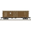 1932 ARA 40′ Steel Boxcar - Ready to Run - Master(R) -- Nacionales de Mexico 60807 (Boxcar Red, white, Shield Logo), HO, Atlas