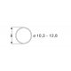 Traction tyre set DC, HO, Roco 40069