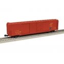 Pullman-Standard PS-1 60′ Double-Door Boxcar - 3-Rail - Ready to Run -- Chicago & North Western 91579 (Boxcar Red, yellow), O,