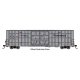 60′ High Cube Plate F Horizontal Post Boxcar - Ready to Run -- Ferromex 874825 (gray), HO, WalthersMainline 3112