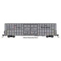 60′ High Cube Plate F Horizontal Post Boxcar - Ready to Run -- Ferromex 874825 (gray), HO, WalthersMainline 3112