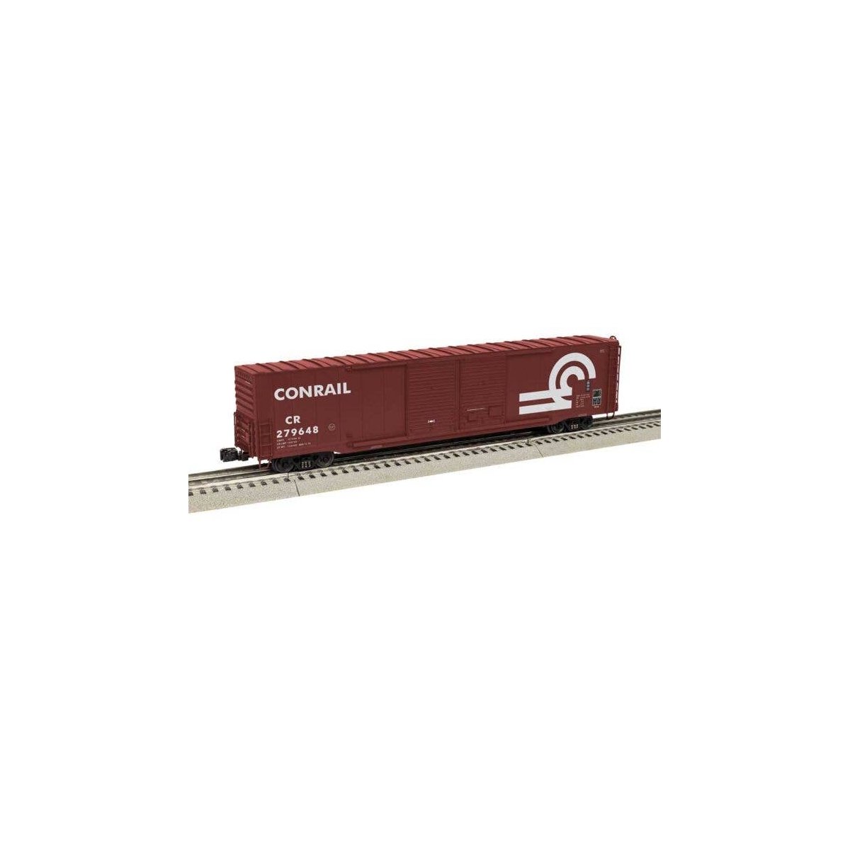 Pullman-Standard PS-1 60′ Double-Door Boxcar - 3-Rail - Ready to Run -- Conrail 279648 (Boxcar Red, Large Logo), O, Lionel 262