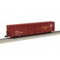 Pullman-Standard PS-1 60′ Double-Door Boxcar - 3-Rail - Ready to Run -- Pennsylvania Railroad 110583 (Boxcar Red, Plain Keysto