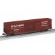Pullman-Standard PS-1 60′ Single-Door Boxcar - 3-Rail - Ready to Run -- Southern Railway 43767 (Boxcar Red, white, Green Light