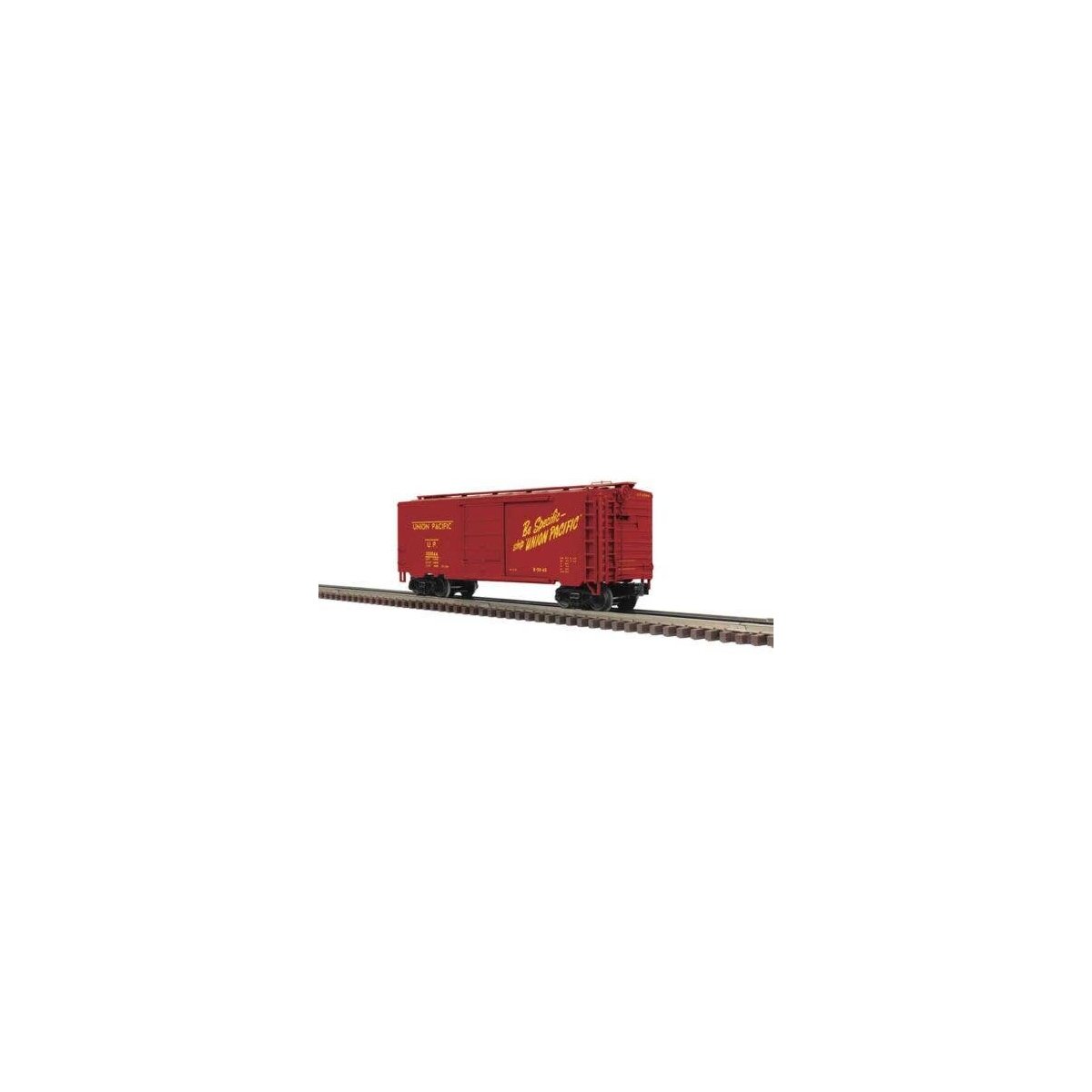 Pullman Standard PS-1 40` Boxcar w/6` Door - 2-Rail - Ready to Run - Premier -- Union Pacific (Boxcar Red, yellow, Be Specific S