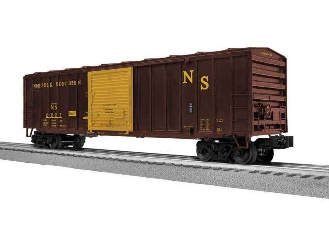 ACF 50′ Boxcar - 3-Rail - Ready to Run -- Original Norfolk Southern 2227 (Boxcar Red, yellow), O, Lionel 2542340