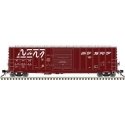 CNCF 5000 50′ Boxcar - Ready to Run - Master(R) -- Nacionales de Mexico N de M 108461 (Boxcar Red, white, Unir Servir Slogan),