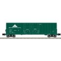 Evans 53′ Double Plug-Door Boxcar - Master(R) -- Georgia Pacific USLX 16001 (green, white), Z, Atlas Model Railroad Co. 750000