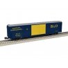 Pullman-Standard PS-1 60′ Double-Door Boxcar - 3-Rail - Ready to Run -- Baltimore & Ohio 490048 (blue, yellow, silver), O, Lio