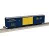 Pullman-Standard PS-1 60′ Double-Door Boxcar - 3-Rail - Ready to Run -- Baltimore & Ohio 490062 (blue, yellow, silver), O, Lio